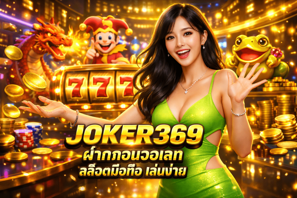 JOKER369 บอกวิธีเล่น ฝากถอนวอเลท สล็อตมือถือ เล่นง่าย